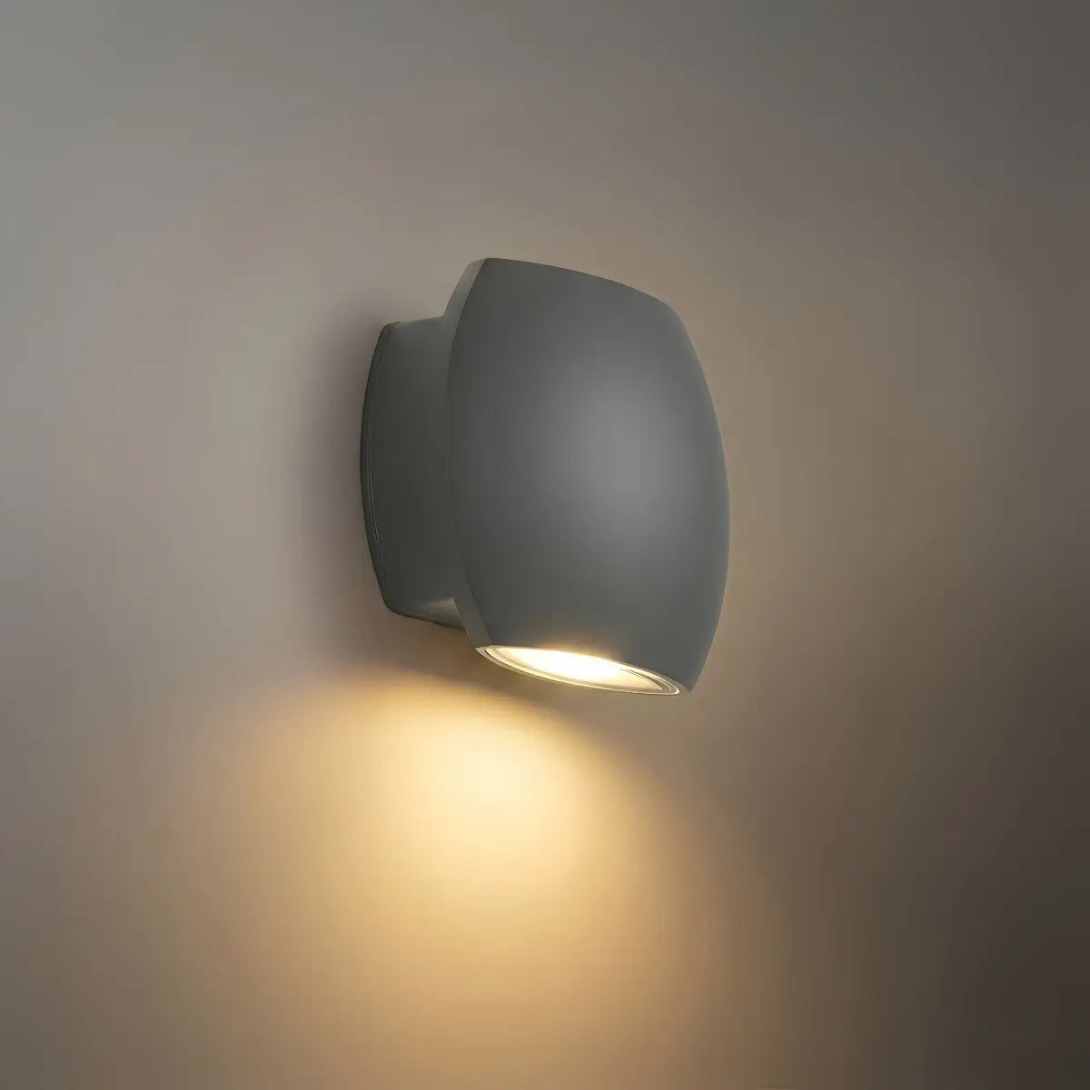 Modern Outdoor Wall Lamp Metal Glass LED