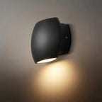 Modern Outdoor Wall Lamp Metal Glass LED