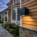 Modern Outdoor Wall Lamp Metal Glass LED