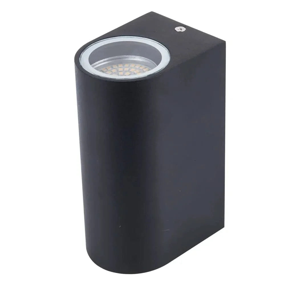 Outdoor Wall Light with Integrated LED Up and Down Design Modern Exterior Fixture