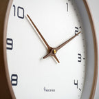 Modern Scandinavian Wooden Wall Clock – Minimalist Design in Natural Wood Tone for Kitchen and Living Room