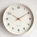 Modern Scandinavian Wooden Wall Clock – Minimalist Design in Natural Wood Tone for Kitchen and Living Room