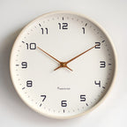 Modern Scandinavian Wooden Wall Clock – Minimalist Design in Natural Wood Tone for Kitchen and Living Room