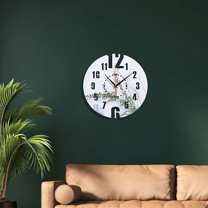 Modern Wall Clock Acrylic DIY Frameless Silent Quartz Design