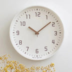 Modern Wall Clock Silent Quartz Movement ABS Frame Glass Cover
