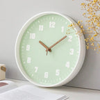Wall Clock Silent Quartz Movement ABS Frame Modern Analog Display