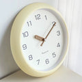 Round Analog Wall Clock Silent Quartz Movement Lightweight ABS Plastic
