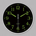 Wall Clock Silent Quartz Luminous Analog Battery Operated Round Design
