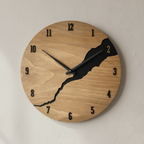 Walnut Wall Clock Premium Wood Minimalist Wall Mounted Design
