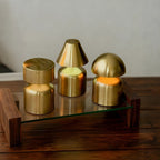 Modern Wrought Iron Table Lamp – Dimmable and Rechargeable with Customizable Illumination