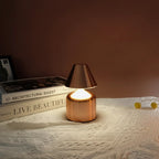 Modern Wrought Iron Table Lamp – Dimmable and Rechargeable with Customizable Illumination