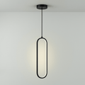Cleo LED Hanglamp | Ovale Vorm, Geborsteld Goud of Zwart