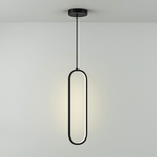 Cleo LED Hanglamp | Ovale Vorm, Geborsteld Goud of Zwart