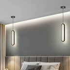Cleo LED Hanglamp | Ovale Vorm, Geborsteld Goud of Zwart