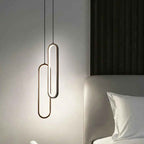 Cleo LED Hanglamp | Ovale Vorm, Geborsteld Goud of Zwart