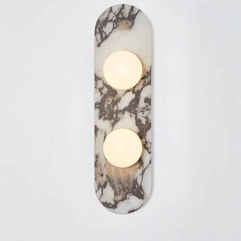 Aria Wandlamp | Marmerlook, Opaalglas, Modern Design