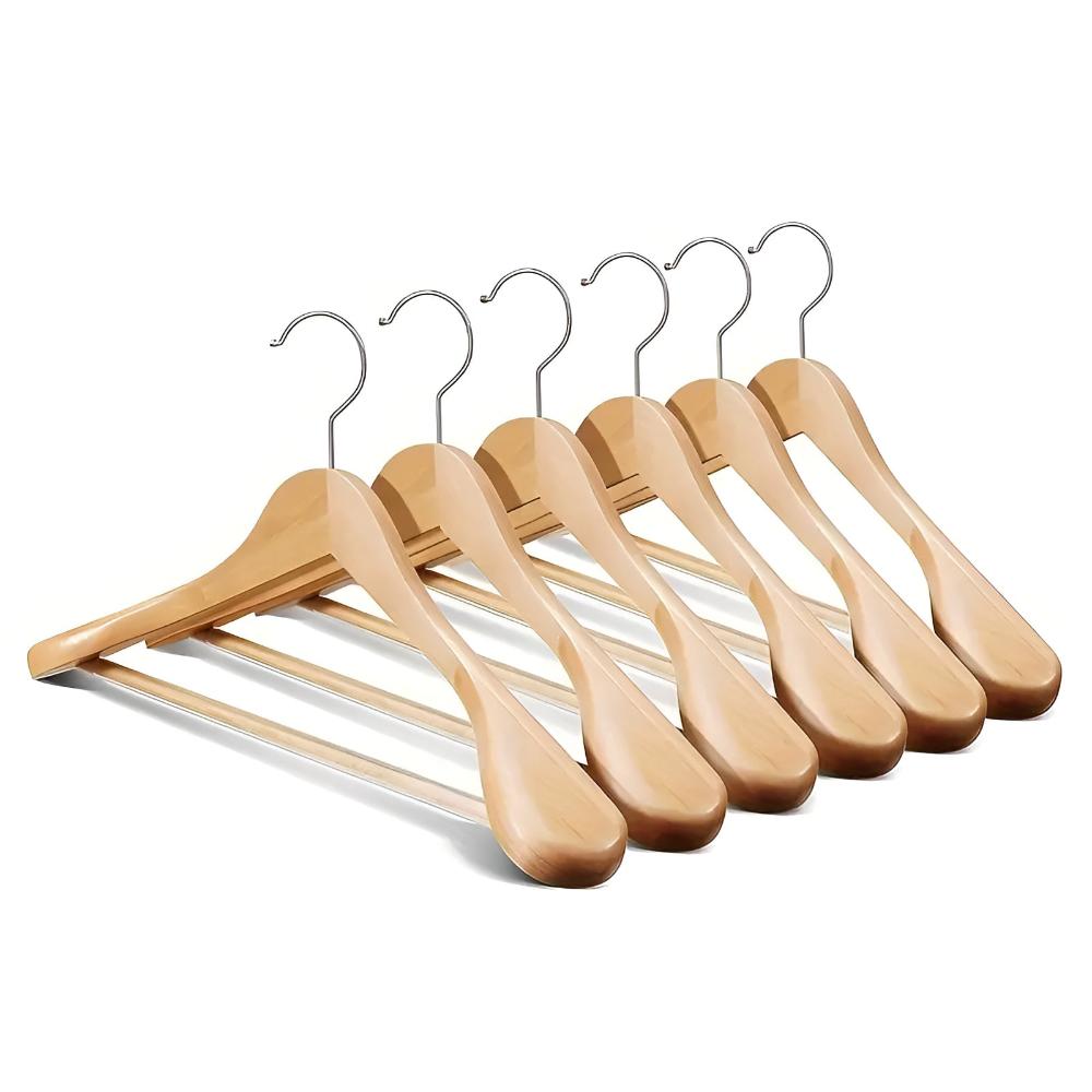 ModusAkzent: Wooden Hanger – Elegant, Sturdy & Versatile for Suits, Shirts & Coats
