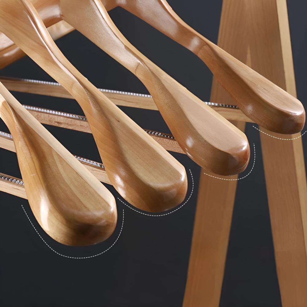 ModusAkzent: Wooden Hanger – Elegant, Sturdy & Versatile for Suits, Shirts & Coats