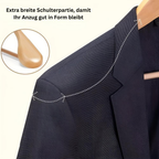 ModusAkzent: Wooden Hanger – Elegant, Sturdy & Versatile for Suits, Shirts & Coats