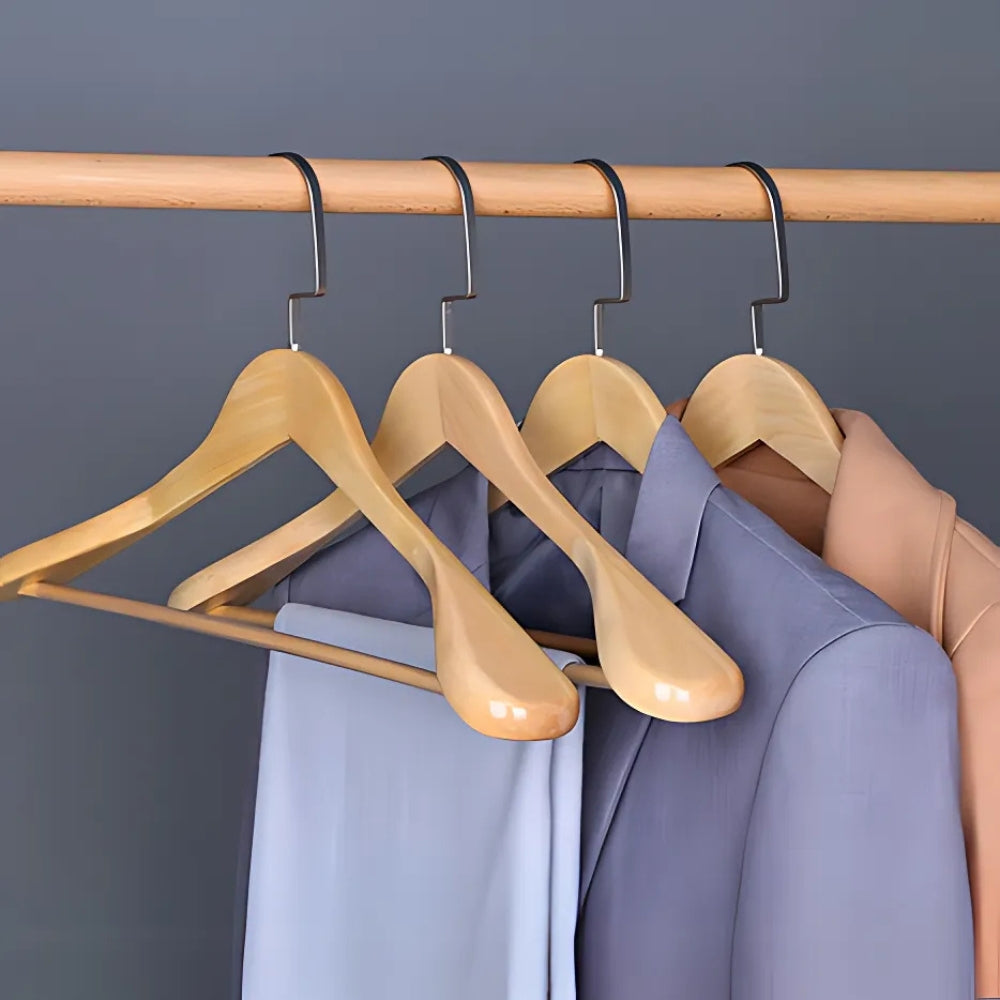 ModusAkzent: Wooden Hanger – Elegant, Sturdy & Versatile for Suits, Shirts & Coats