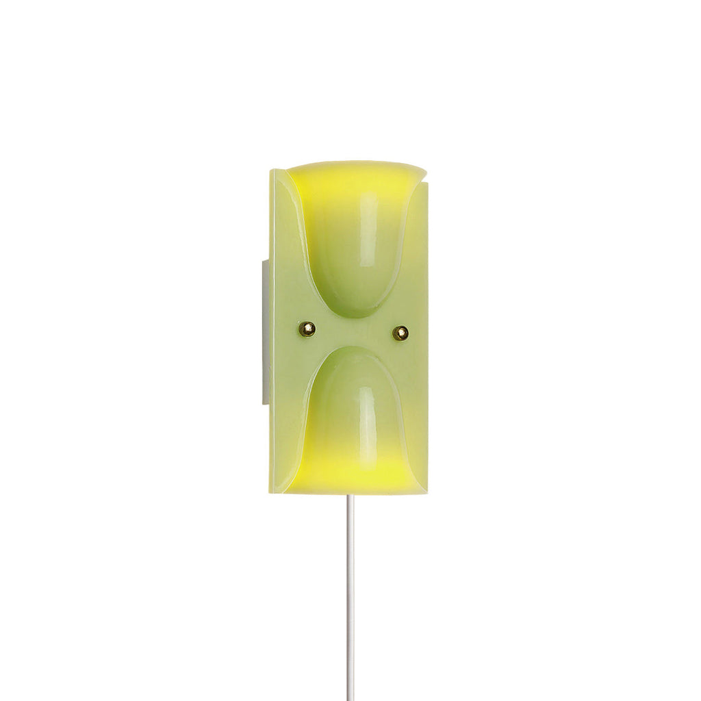 Mollo Plug-In Folded Resin Wall Sconce