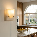 Mollo Plug-In Folded Resin Wall Sconce