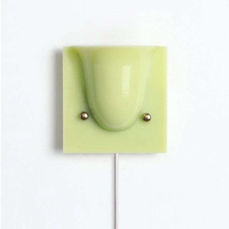 Mollo Plug-In Folded Resin Wall Sconce