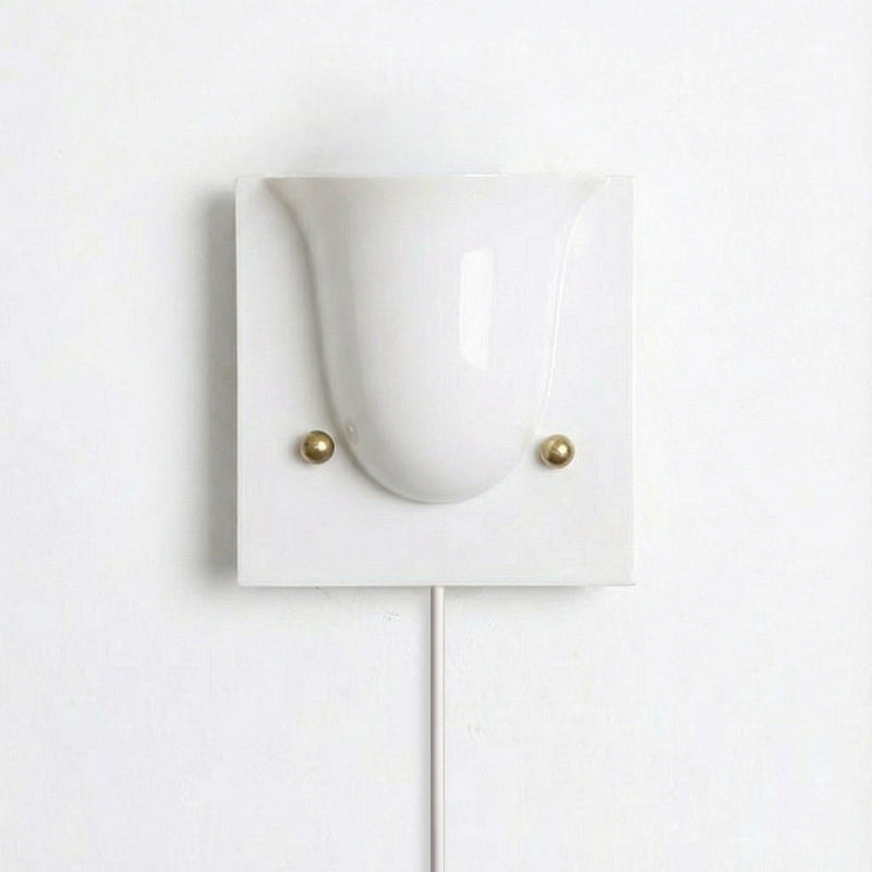 Mollo Plug-In Folded Resin Wall Sconce