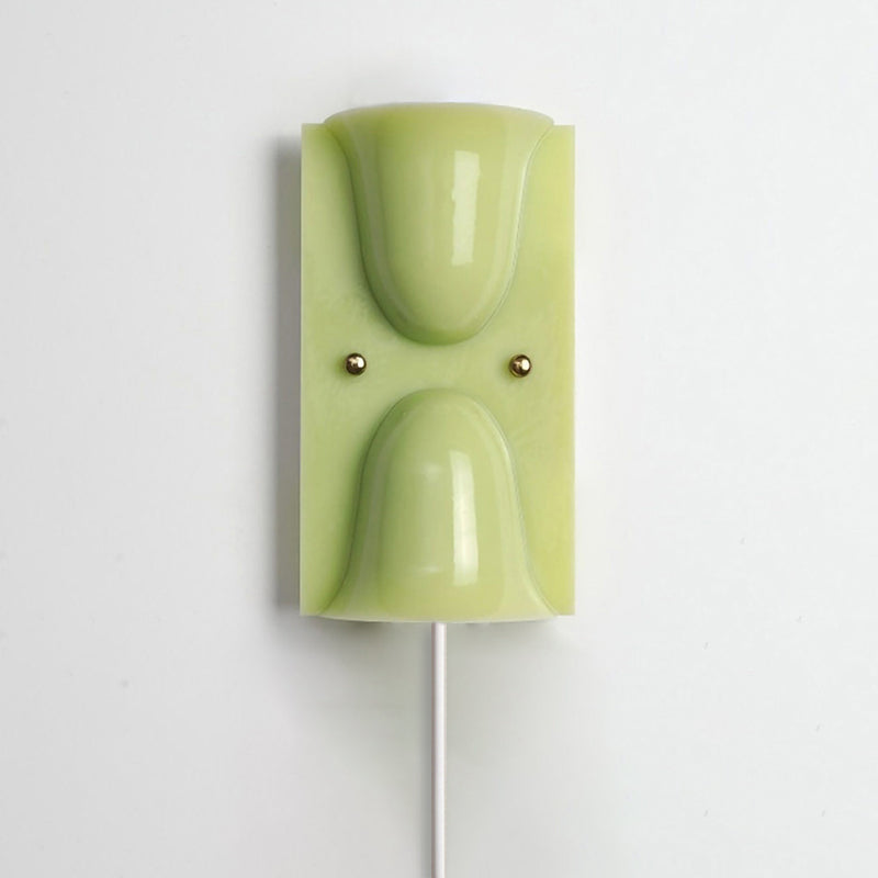Mollo Plug-In Folded Resin Wall Sconce