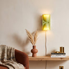 Mollo Plug-In Folded Resin Wall Sconce