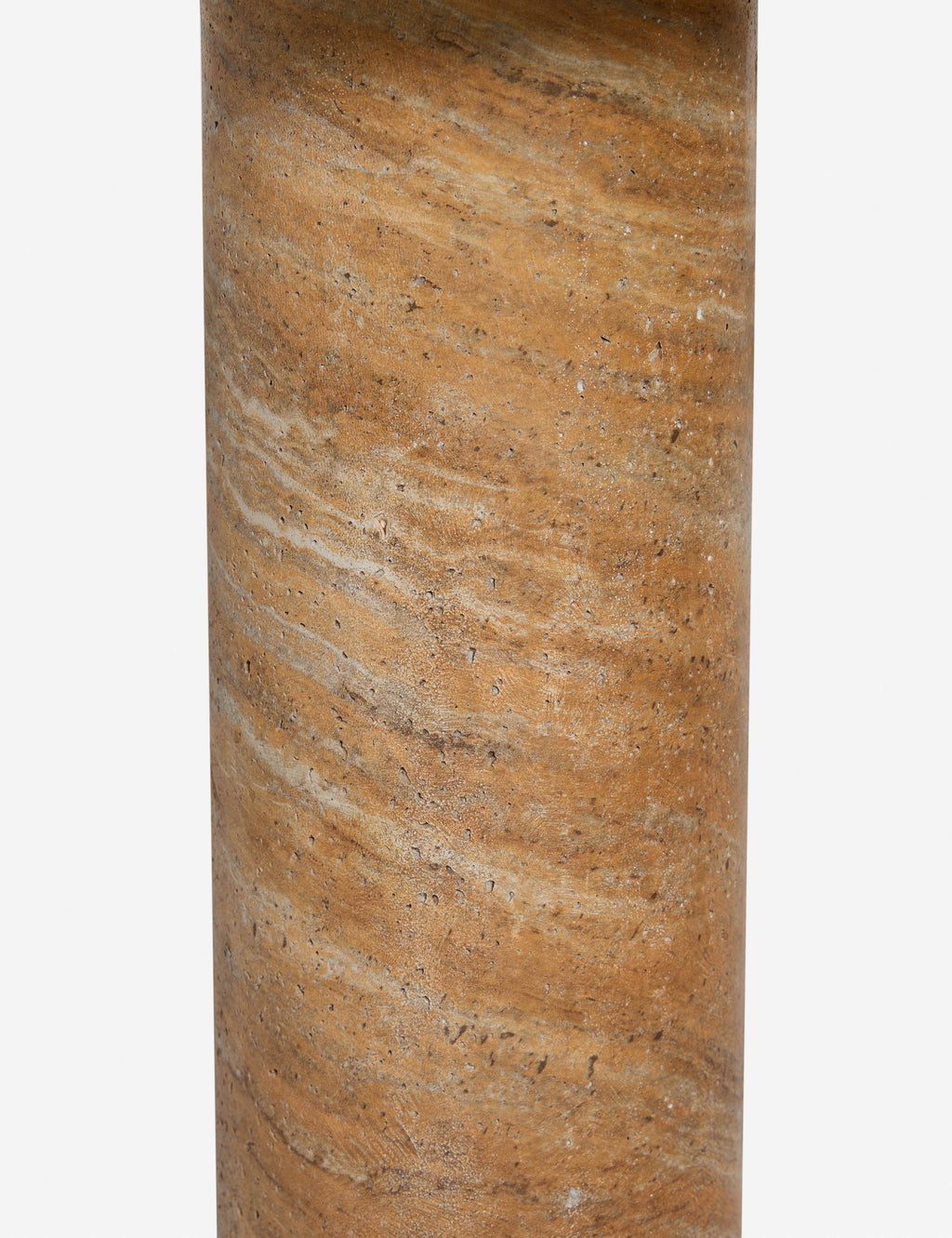 Mira Drink Table | Travertine-Like Finish, Indoor/Outdoor Use