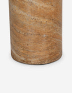 Mira Drink Table | Travertine-Like Finish, Indoor/Outdoor Use