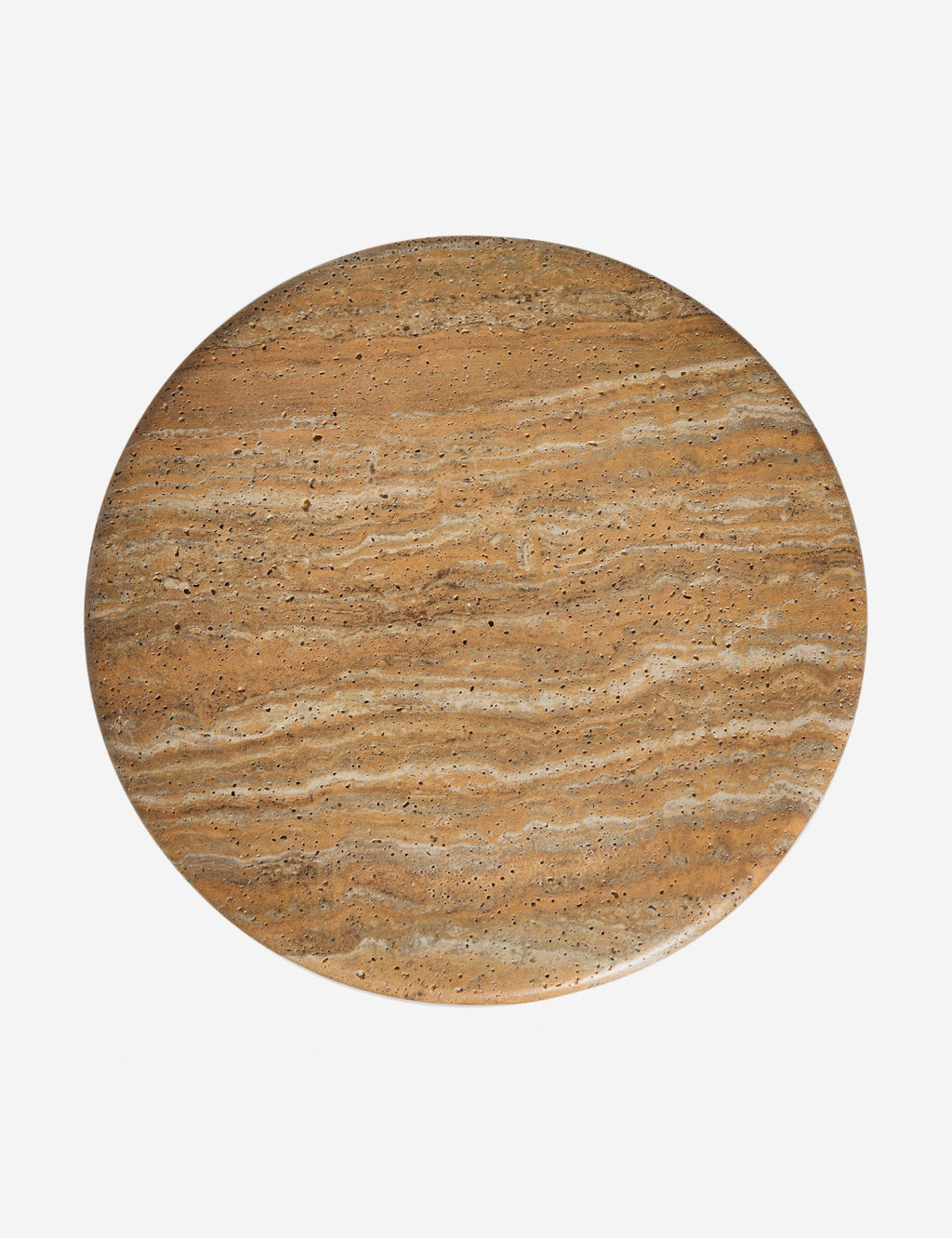 Mira Drink Table | Travertine-Like Finish, Indoor/Outdoor Use