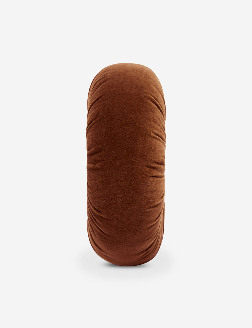 Mira Velvet Round Pillow | Pleated Texture, Soft Hues