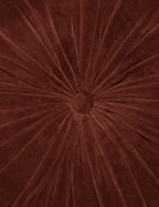 Mira Velvet Round Pillow | Pleated Texture, Soft Hues