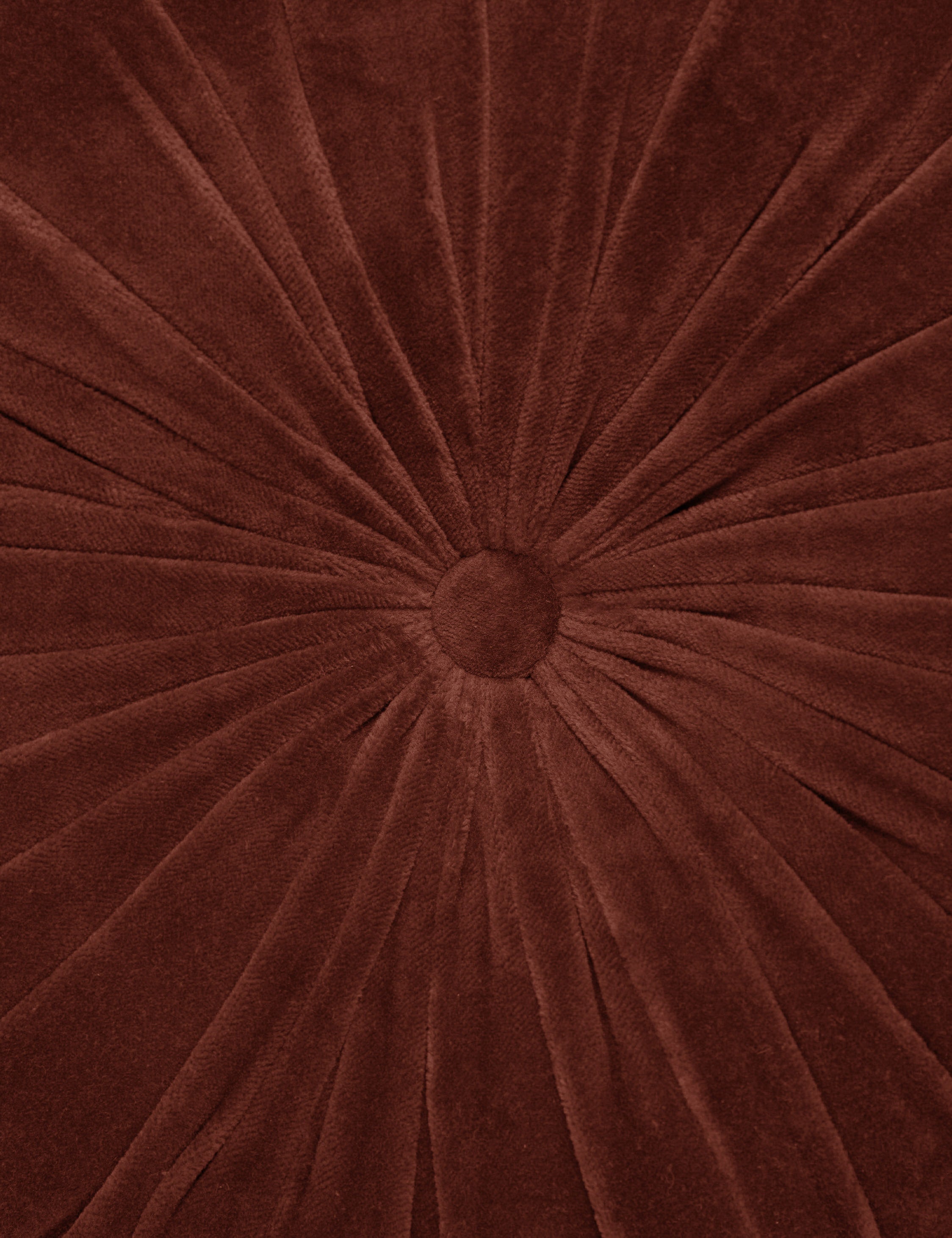 Mira Velvet Round Pillow | Pleated Texture, Soft Hues