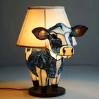 MooLume: LED Table Lamp in Cow Design with Warm White Light & USB Connection – for Children's Rooms & Bedrooms