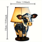 MooLume: LED Table Lamp in Cow Design with Warm White Light & USB Connection – for Children's Rooms & Bedrooms