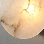Moonshade Alabaster Disc Wall Sconce