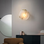 Moonshade Alabaster Disc Wall Sconce