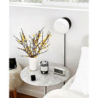 Moorsa Plug-In Glass Globe Wall Sconce