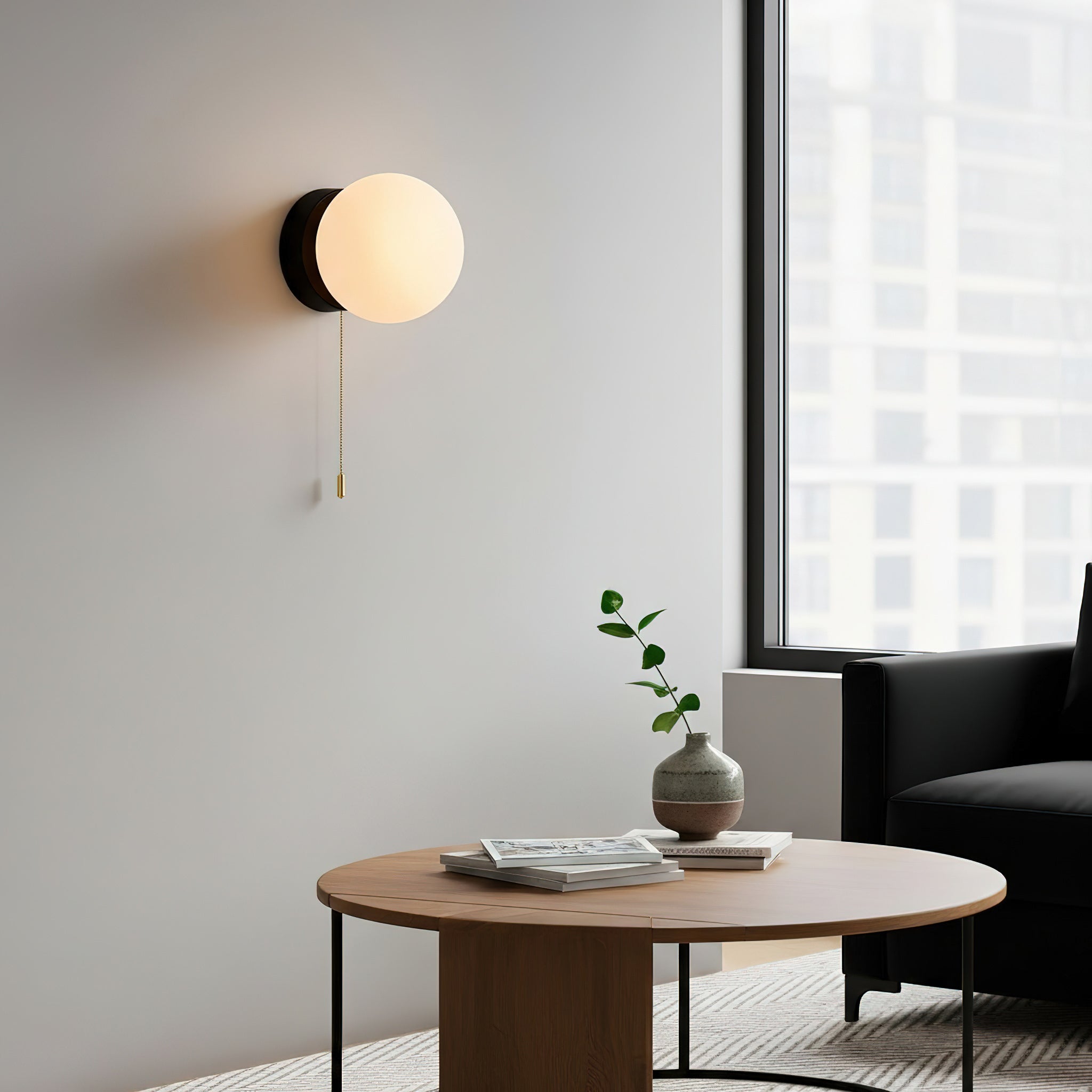 Moorsa Glass Globe Wall Sconce