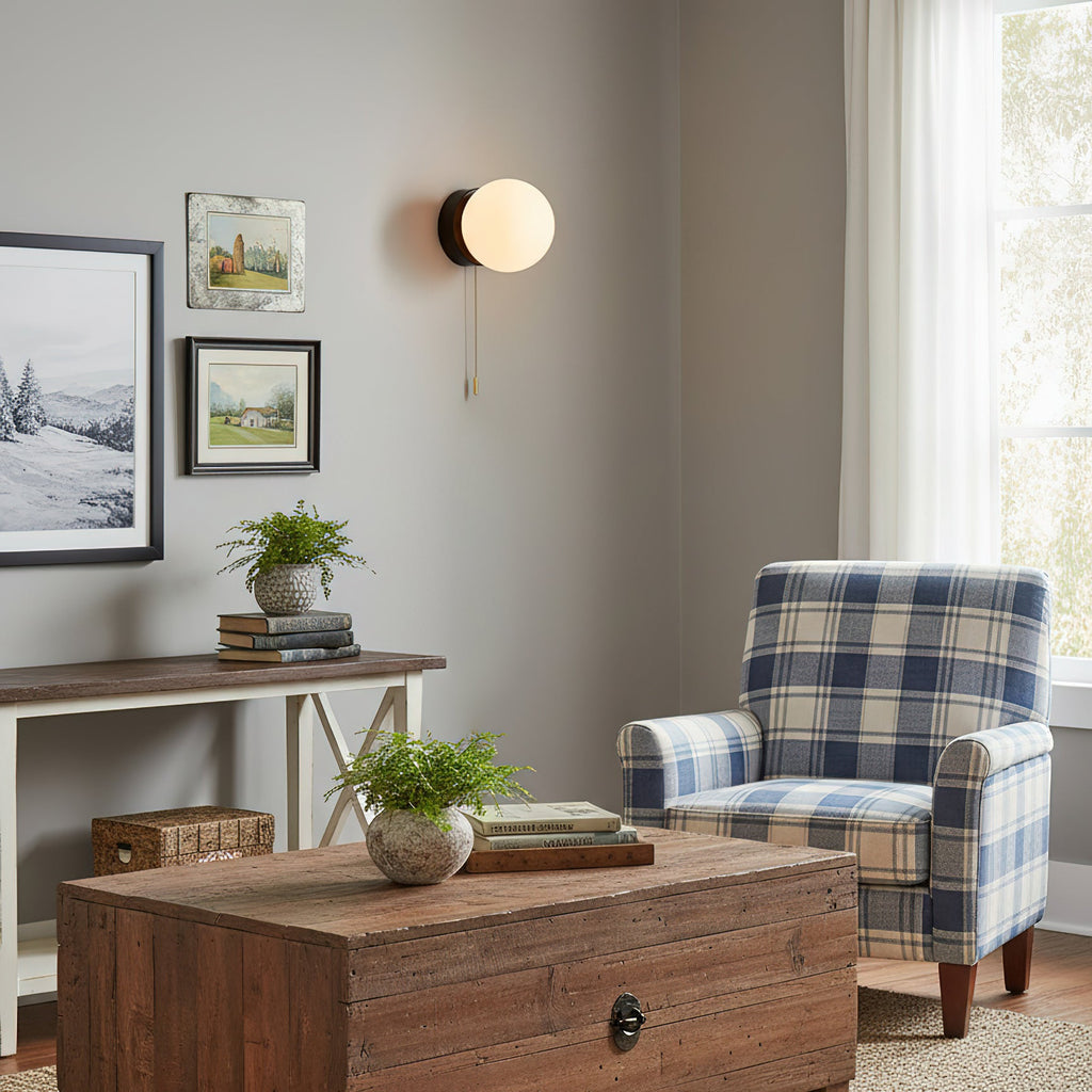 Moorsa Glass Globe Wall Sconce