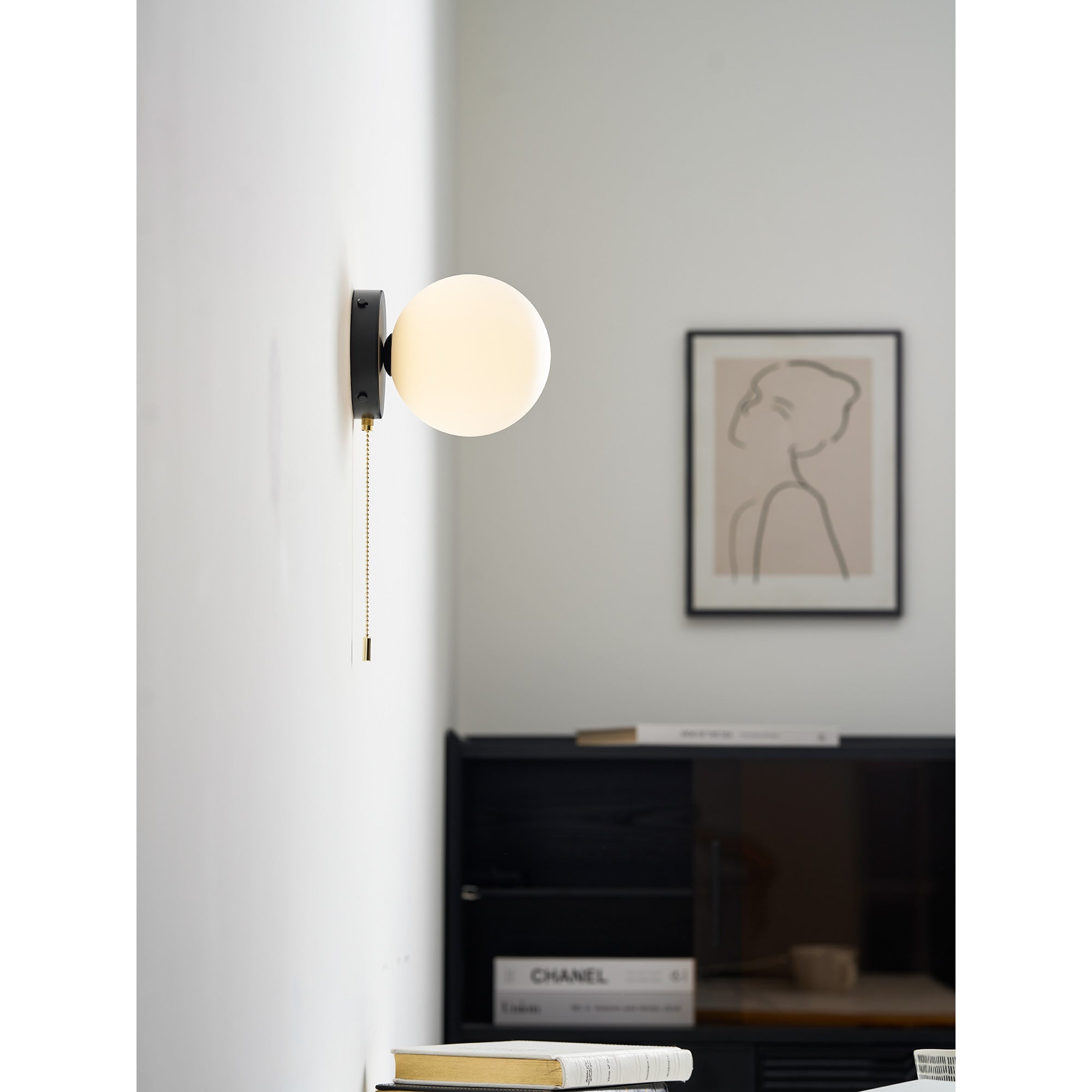 Moorsa Glass Globe Wall Sconce
