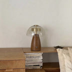 Moreau Walnut & Glass Touch Table Lamp