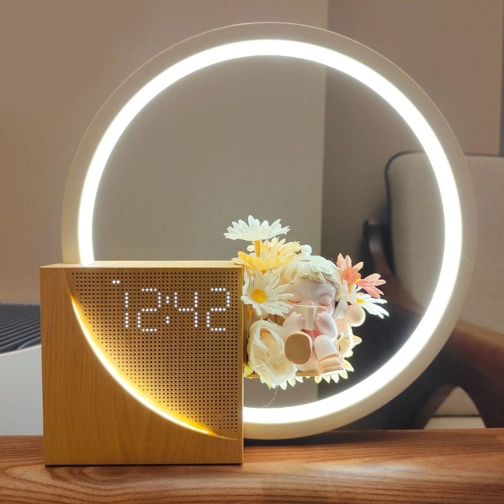 MorningGlow: Sunrise Alarm Clock with LED Light Simulation & Nature Sounds – for Bedroom & Nightstand