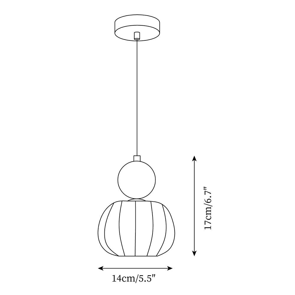 Yuna Pendant Lamp | Organic Acrylic Design, Warm Diffused Light