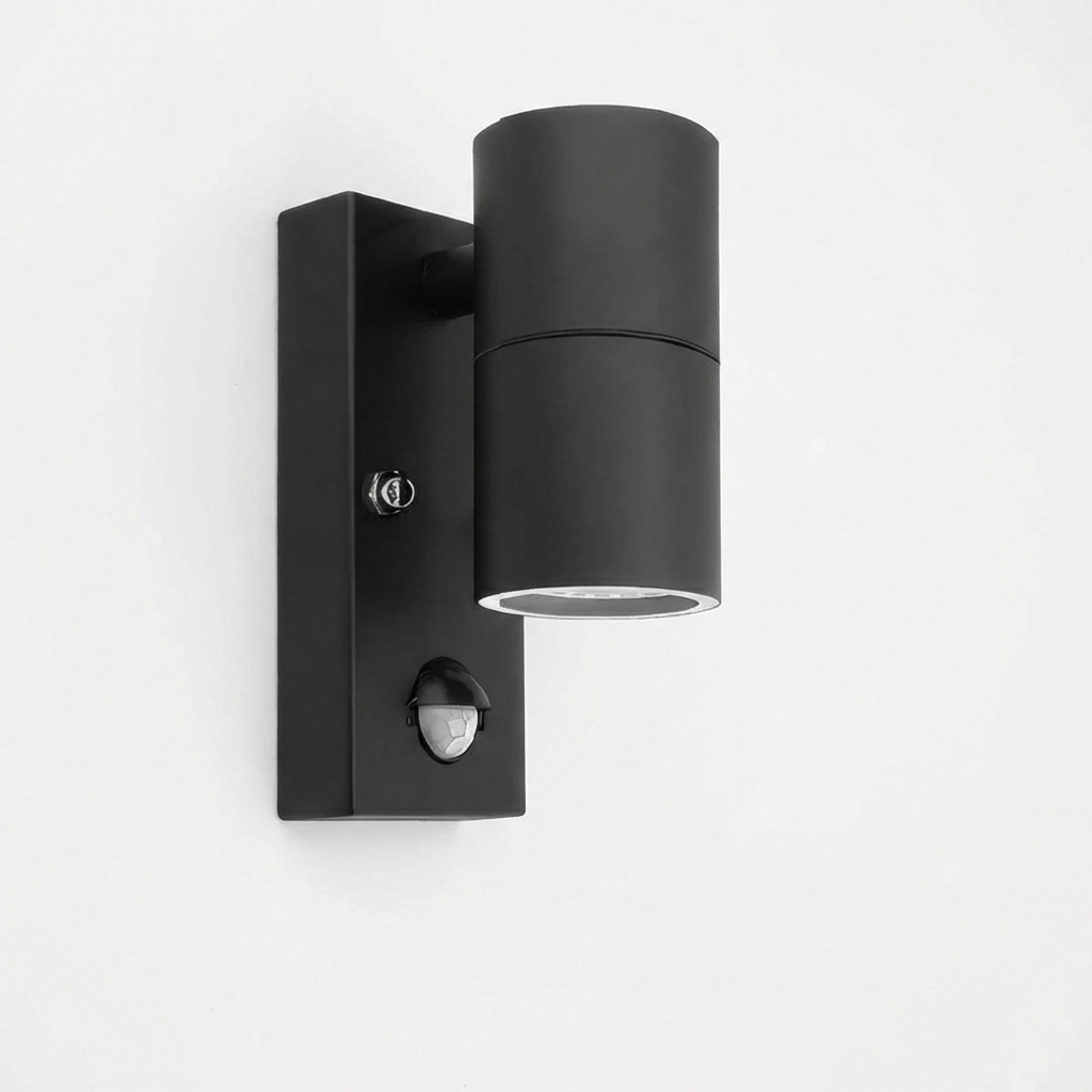 Outdoor Wall Lamp Stainless Steel PIR Motion Sensor GU10 Wired