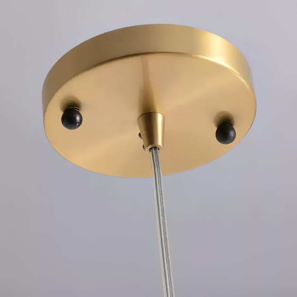 Mozelle Brass & Marble Pendant Lamp