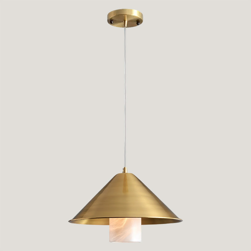 Mozelle Brass & Marble Pendant Lamp